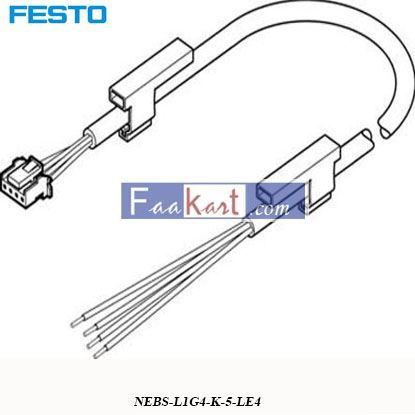 Picture of NEBS-L1G4-K-5-LE4  FESTO  4 Pin to 4 wire open end cable