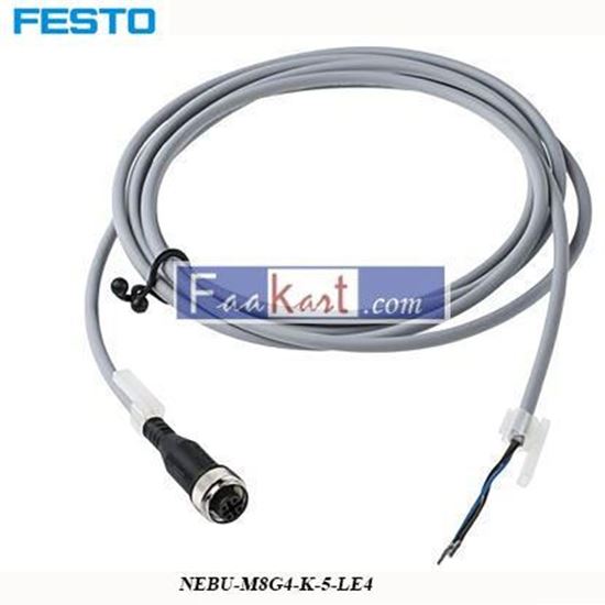 Picture of NEBU-M8G4-K-5-LE4  FESTO M8 4-pin to Bare Lead