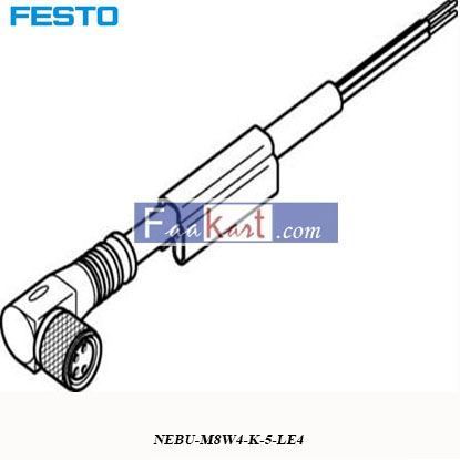 Picture of NEBU-M8W4-K-5-LE4  FESTO   4 Pin to 4 wire open end cable