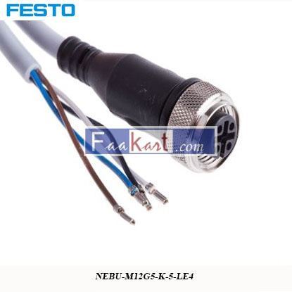 Picture of NEBU-M12G5-K-5-LE4 FESTO  4-pin Cable, 5m