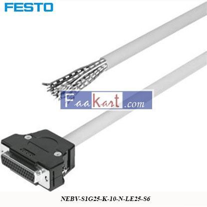 Picture of NEBV-S1G25-K-10-N-LE25-S6  FESTO  Cable 25 Pin D-Sub to 25 Wire