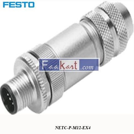 Picture of NETC-P-M12-EX4  FESTO Connector, Blue