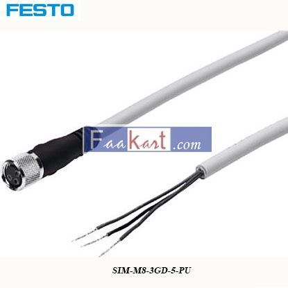 Picture of SIM-M8-3GD-5-PU  FESTO  connecting cable