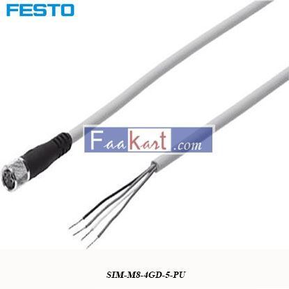 Picture of SIM-M8-4GD-5-PU  FESTO connecting cable