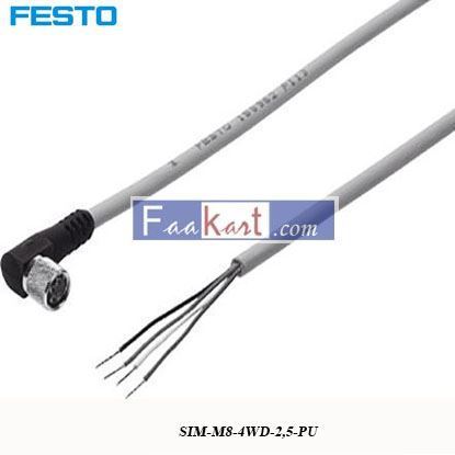Picture of SIM-M8-4WD-2,5-PU   FESTO  connecting cable