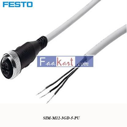 Picture of SIM-M12-3GD-5-PU  Festo Connecting Cable
