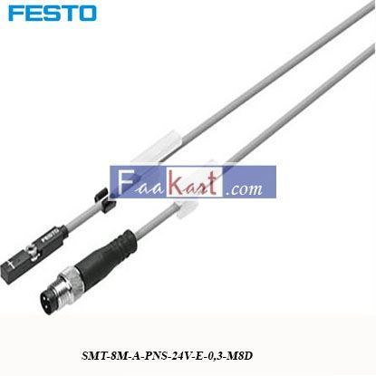 Picture of SMT-8M-A-PNS-24V-E-0,3-M8D  FESTO  Pneumatic Position Detector