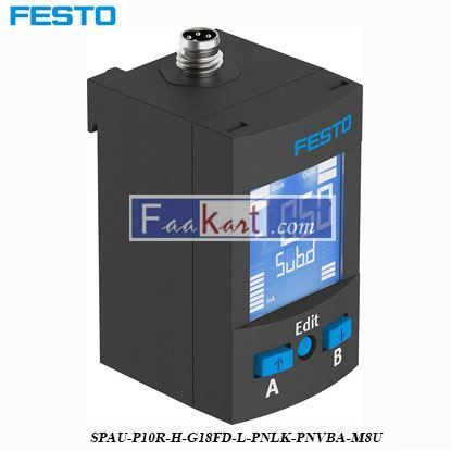 Picture of SPAU-P10R-H-G18FD-L-PNLK-PNVBA-M8U Festo Pressure Sensor