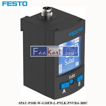 Picture of SPAU-P10R-W-G18FD-L-PNLK-PNVBA-M8U  Festo Pressure Sensor