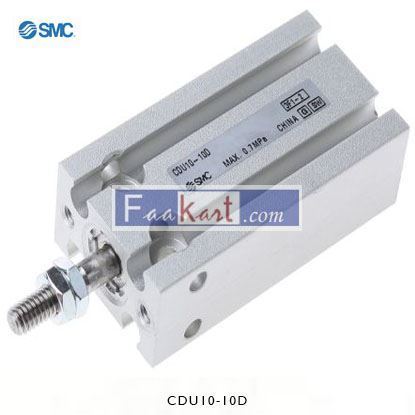 Picture of CDU10-10D   SMC Pneumatic Multi-Mount Cylinder CU Series, Double Action, Single Rod, 10mm Bore, 10mm stroke