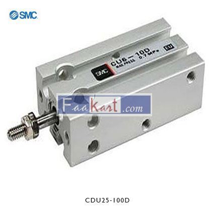 Picture of CDU25-100D   SMC Pneumatic Multi-Mount Cylinder CU Series, Double Action, Single Rod, 25mm Bore, 100mm stroke