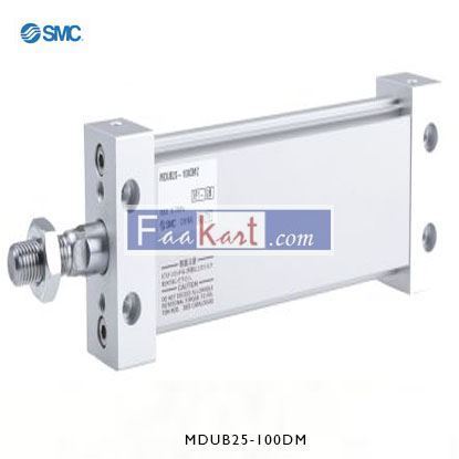 Picture of MDUB25-100DM  SMC Pneumatic Multi-Mount Cylinder MU Series, Double Action, Single Rod, 25mm Bore, 100mm stroke