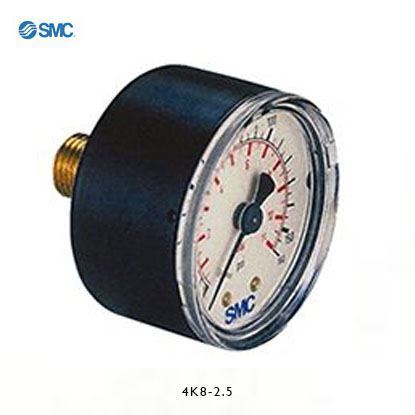 Picture of 4K8-2.5  SMC 4K8-2.5 Analogue Positive Pressure Gauge Back Entry 2bar, Connection Size R 1/8