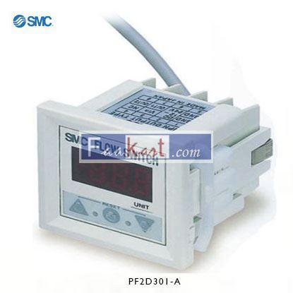 Picture of PF2D301-A  SMC, 45 L/min Flow Controller, PNP, 12 → 24 V dc, 3 Digit 7 Segment LED