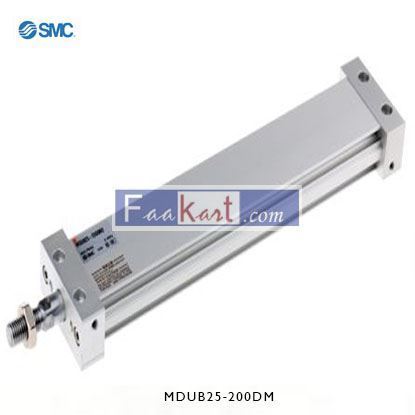 Picture of MDUB25-200DM    SMC Pneumatic Multi-Mount Cylinder MU Series, Double Action, Single Rod, 25mm Bore, 200mm stroke