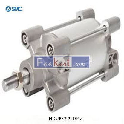 Picture of MDUB32-25DMZ    SMC Pneumatic Multi-Mount Cylinder MU Series, Double Action, Single Rod, 32mm Bore, 25mm stroke