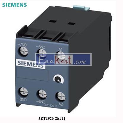 Picture of 3RT1926-2EJ11 Siemens solid-state time-delayed front-side auxiliary switch Time