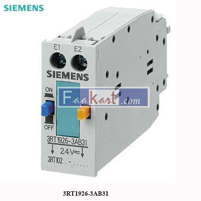 Picture of 3RT1926-3AB31 Siemens Latching block, mechanical