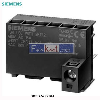 Picture of 3RT1926-4RD01 Siemens Adapter for motor outgoing connector