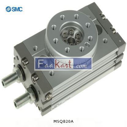 Picture of MSQB20A  SMC Rotary Actuator, 190° Swivel, 18mm Bore,