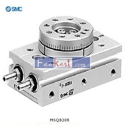 Picture of MSQB20R   SMC Rotary Actuator, Single Acting, 190° Swivel, 20mm Bore,
