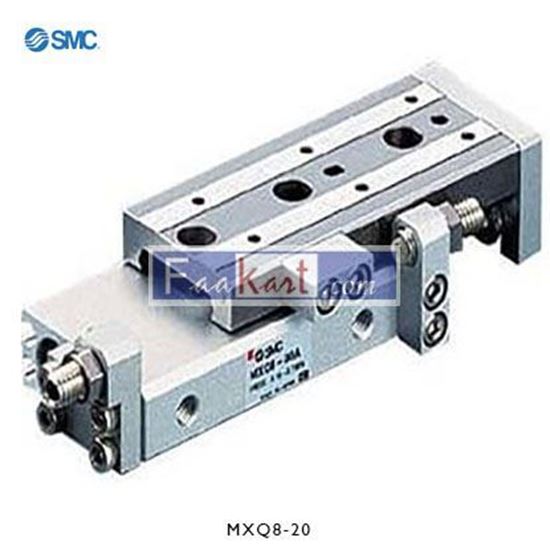 Picture of MXQ8-20  NewSMC Slide Unit Actuator Double Action, 8mm Bore, 20mm stroke