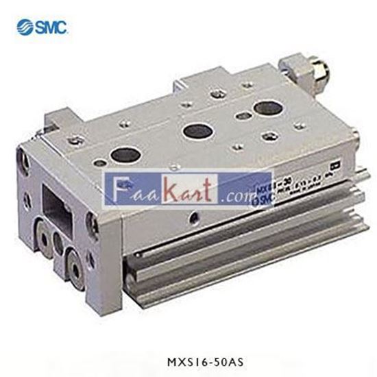 Picture of MXS16-50AS   SMC Slide Unit Actuator Double Action, 16mm Bore, 50mm stroke