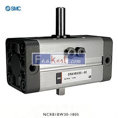 Picture of NCRB1BW30-180S SMC Rotary Actuator, Double Acting, 180° Swivel, 30mm Bore,