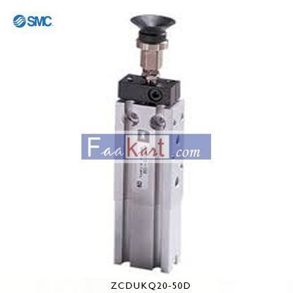 Picture of ZCDUKQ20-50D  SMC Pneumatic Multi-Mount Cylinder ZCUK Series, Double Action, Single Rod, 20mm Bore, 50mm stroke