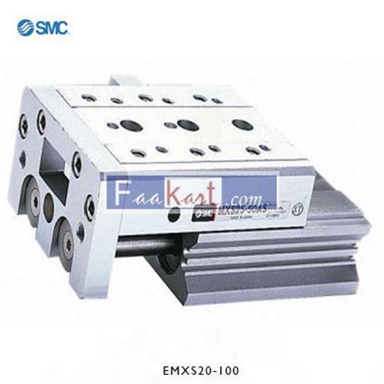 Picture of EMXS20-100  SMC Slide Unit Actuator Double Action, 20mm Bore, 100mm stroke