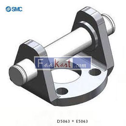 Picture of D5063 + E5063   SMC Female Head Side Clevis & Angled Head Side Clevis D5063 + E5063 63mm