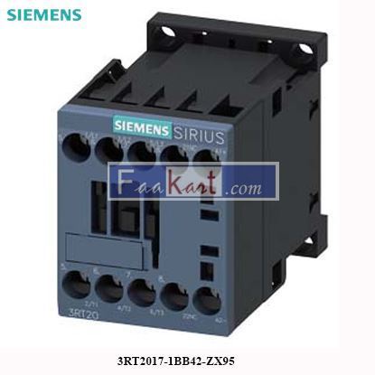 Picture of 3RT2017-1BB42-ZX95 Siemens power contactor