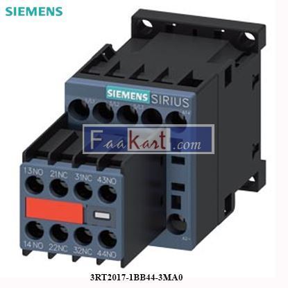 Picture of 3RT2017-1BB44-3MA0 Siemens power contactor