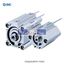 Picture of CDQ2A40TF-75DZ     NewSMC Pneumatic Compact Cylinder 40mm Bore, 75mm Stroke, CQ2 Series, Double Acting