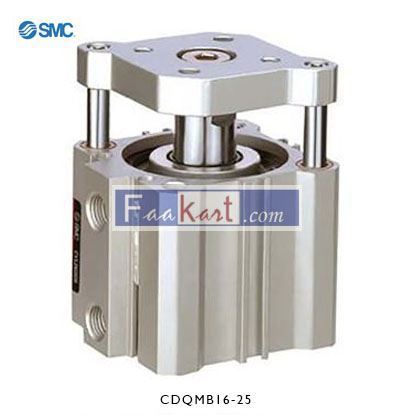 Picture of CDQMB16-25     NewSMC Pneumatic Compact Cylinder 16mm Bore, 25mm Stroke, CQM Series, Double Acting