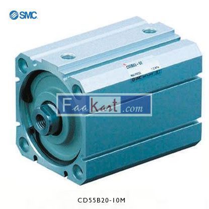 Picture of CD55B20-10M   SMC Pneumatic Compact Cylinder 20mm Bore, 10mm Stroke, C55 Series, Double Acting