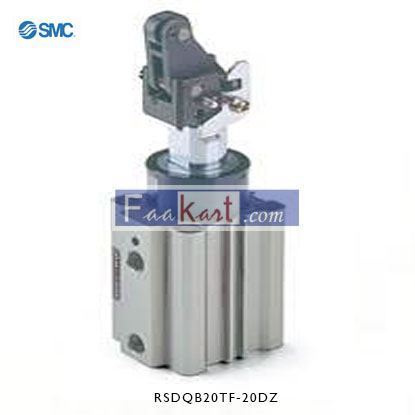 Picture of RSDQB20TF-20DZ   NewSMC Pneumatic Compact Cylinder 20mm Bore, 20mm Stroke, RSQ Series, Double Ac