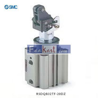 Picture of RSDQB32TF-20DZ   NewSMC Pneumatic Compact Cylinder 32mm Bore, 20mm Stroke, RSQ Series, Double Acting