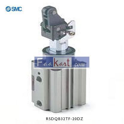 Picture of RSDQB32TF-20DZ   NewSMC Pneumatic Compact Cylinder 32mm Bore, 20mm Stroke, RSQ Series, Double Acting