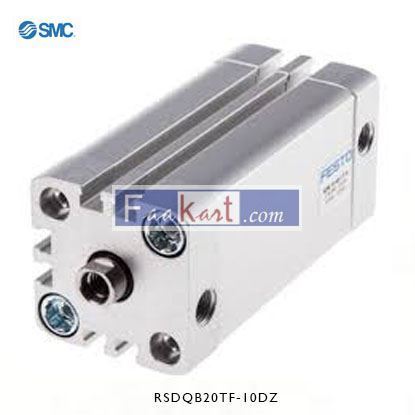 Picture of RSDQB20TF-10DZ    NewSMC Pneumatic Compact Cylinder 20mm Bore, 10mm Stroke, RSQ Series, Double Acting