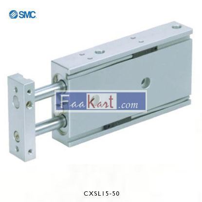 Picture of CXSL15-50     SMC Pneumatic Guided Cylinder 15mm Bore, 50mm Stroke, CXS Series