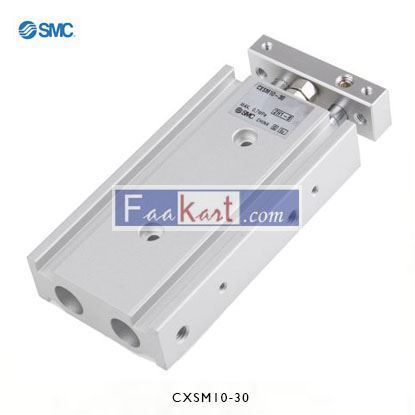 Picture of CXSM10-30    SMC Pneumatic Guided Cylinder 10mm Bore, 30mm Stroke, CXSM Series