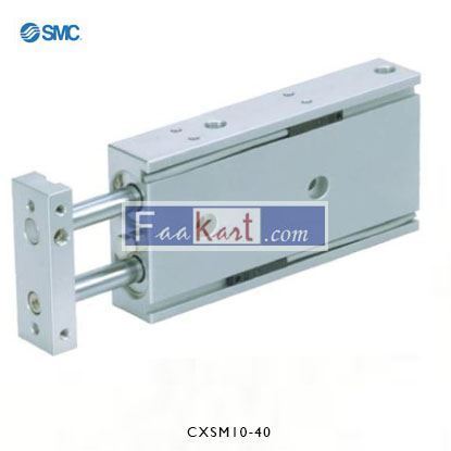 Picture of CXSM10-40    SMC Pneumatic Guided Cylinder 10mm Bore, 40mm Stroke, CXS Series
