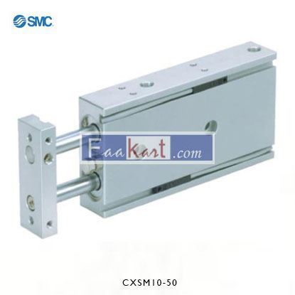 Picture of CXSM10-50    SMC Pneumatic Guided Cylinder 10mm Bore, 50mm Stroke, CXS Series