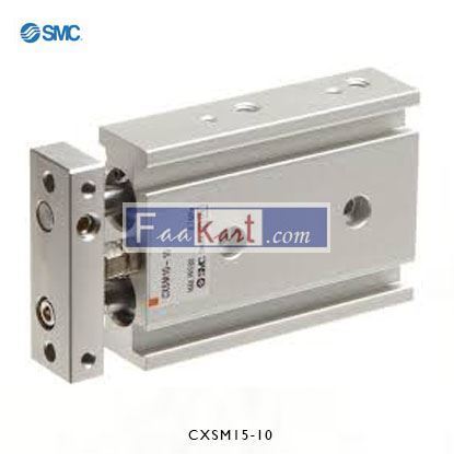 Picture of CXSM15-10    SMC Pneumatic Guided Cylinder 15mm Bore, 10mm Stroke, CXSM Serie