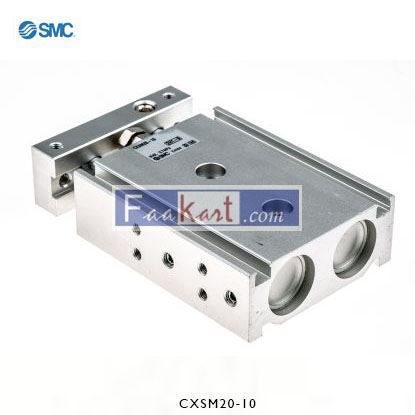 Picture of CXSM20-10    SMC Pneumatic Guided Cylinder 20mm Bore, 10mm Stroke, CXSM Series