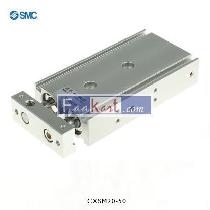 Picture of CXSM20-50     SMC Pneumatic Guided Cylinder 20mm Bore, 50mm Stroke, CXSM Series