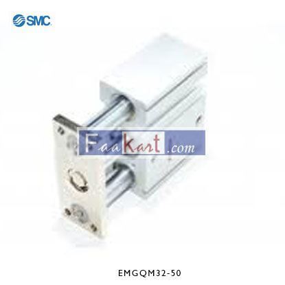 Picture of EMGQM32-50      SMC Pneumatic Guided Cylinder 32mm Bore, 50mm Stroke, MGQ Series, Double Acting