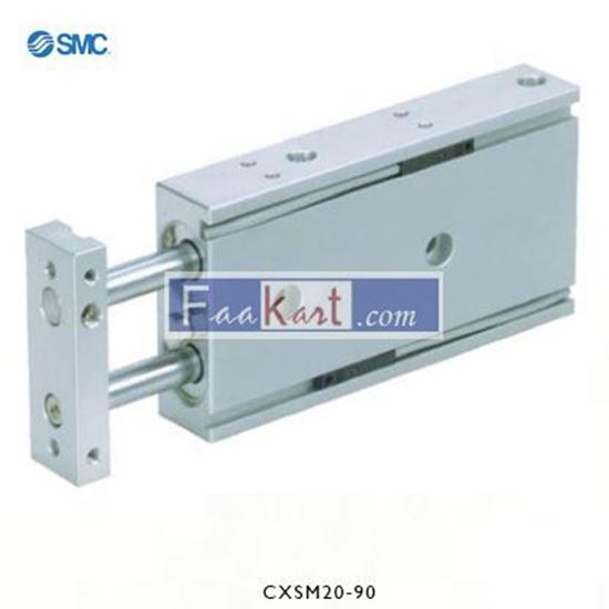 Picture of CXSM20-90     SMC Pneumatic Guided Cylinder 20mm Bore, 90mm Stroke, CXS Series
