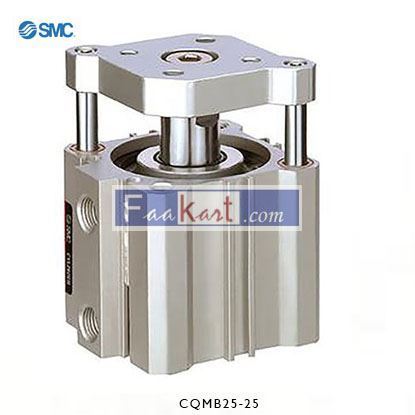 Picture of CQMB25-25  SMC Pneumatic Guided Cylinder 25mm Bore, 25mm Stroke, CQM Series, Double Acting